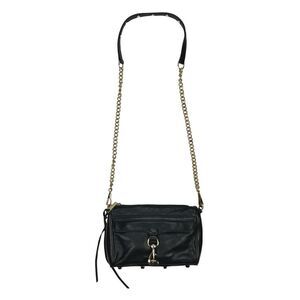 Rebecca Minkoff Leather Classic M.A.C. East West Crossbody Bag 10.5"x 7.75"x 2"